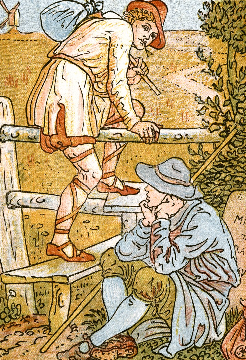Jog On，Jog On，Pan-Pipes的歌曲插图，旧歌曲，新安排和Theo伴奏。 Marzials，1884年由George Routledge＆Sons在伦敦出版（de 作者 沃尔特克兰