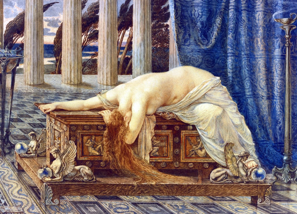 潘多拉 - 沃尔特·克兰 (Walter Crane) 的绘画 (1845-1915) 作者 沃尔特克兰