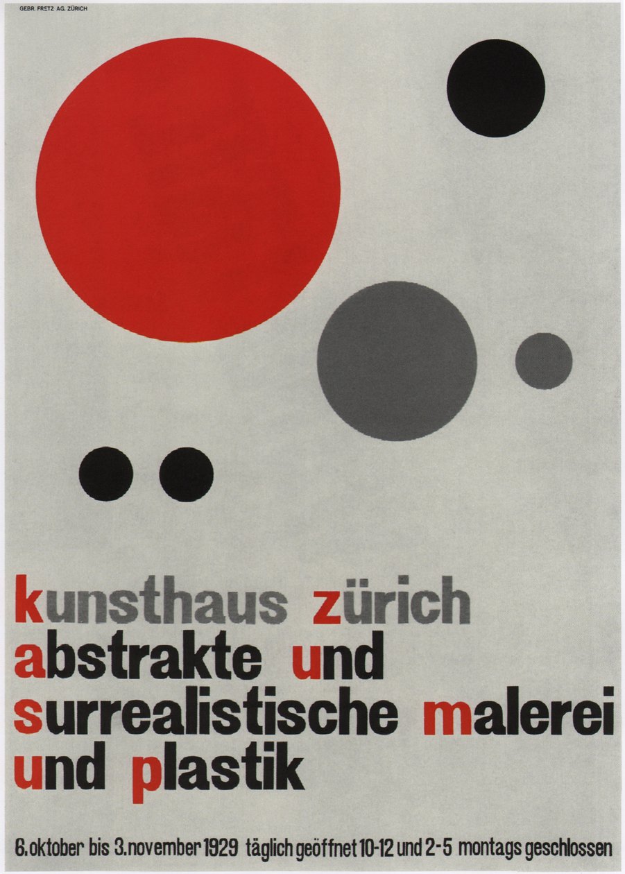 抽象和超现实主义绘画展，1929年 作者 沃尔特·西利亚克斯