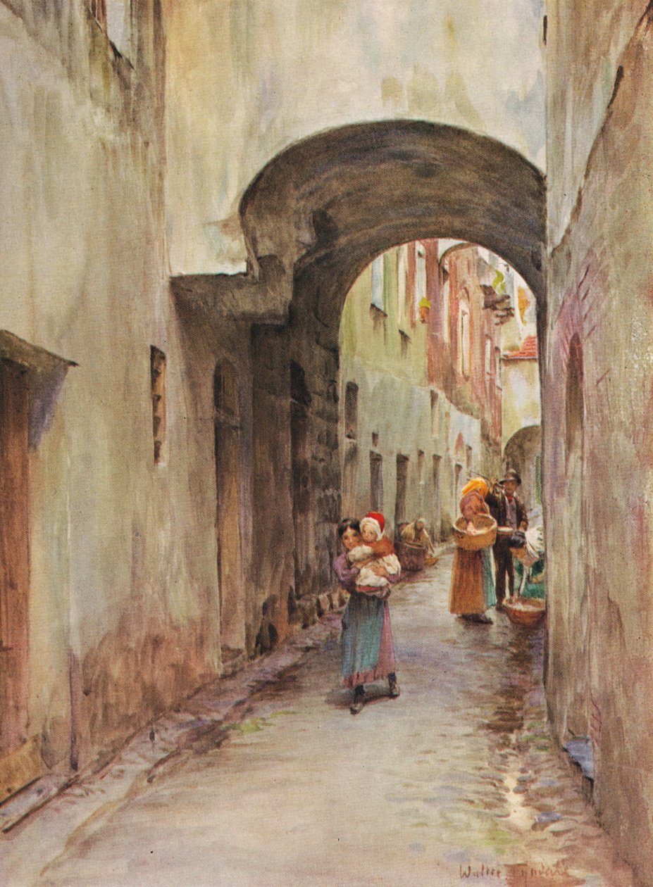 1912年，1910年，诺利的巷子 作者 沃尔特·弗雷德里克·屋顶·廷代尔