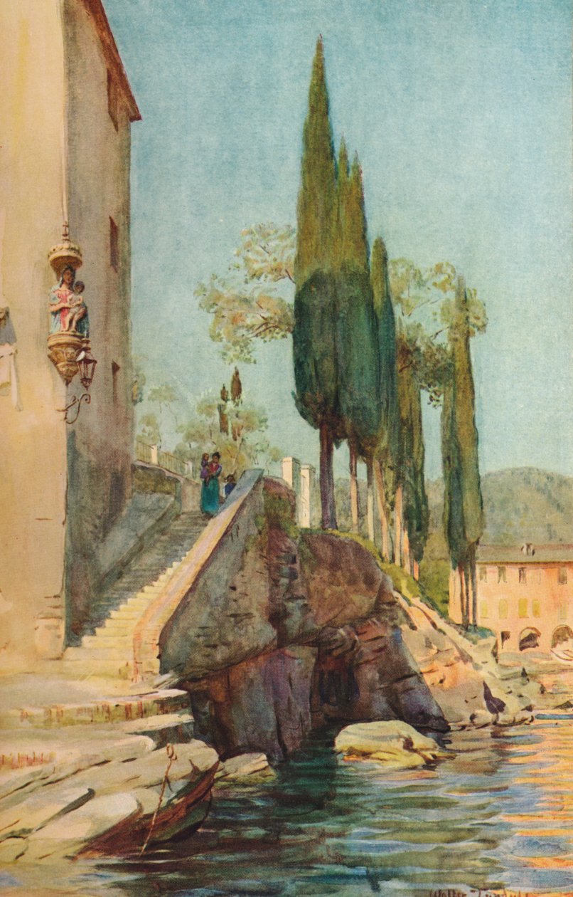 在。米歇尔·拉帕洛（S. Michele），c1910，1912年 作者 沃尔特·弗雷德里克·屋顶·廷代尔