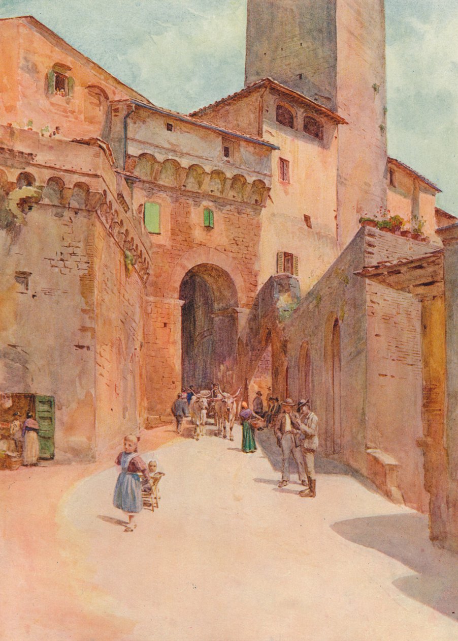 Portone Dei Becci，圣吉米尼亚诺，c1900 1913 作者 沃尔特·弗雷德里克·屋顶·廷代尔