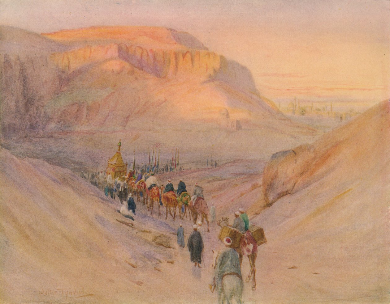 圣毯归还，c1905，1912年 作者 沃尔特·弗雷德里克·屋顶·廷代尔