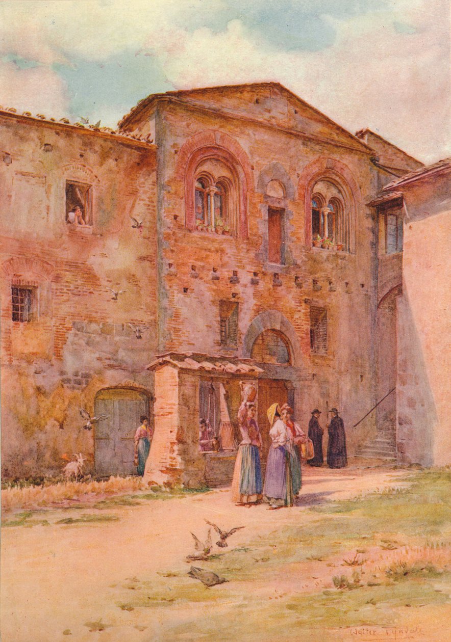 教区众议院，圣吉米尼亚诺，c1900 1913年 作者 沃尔特·弗雷德里克·屋顶·廷代尔
