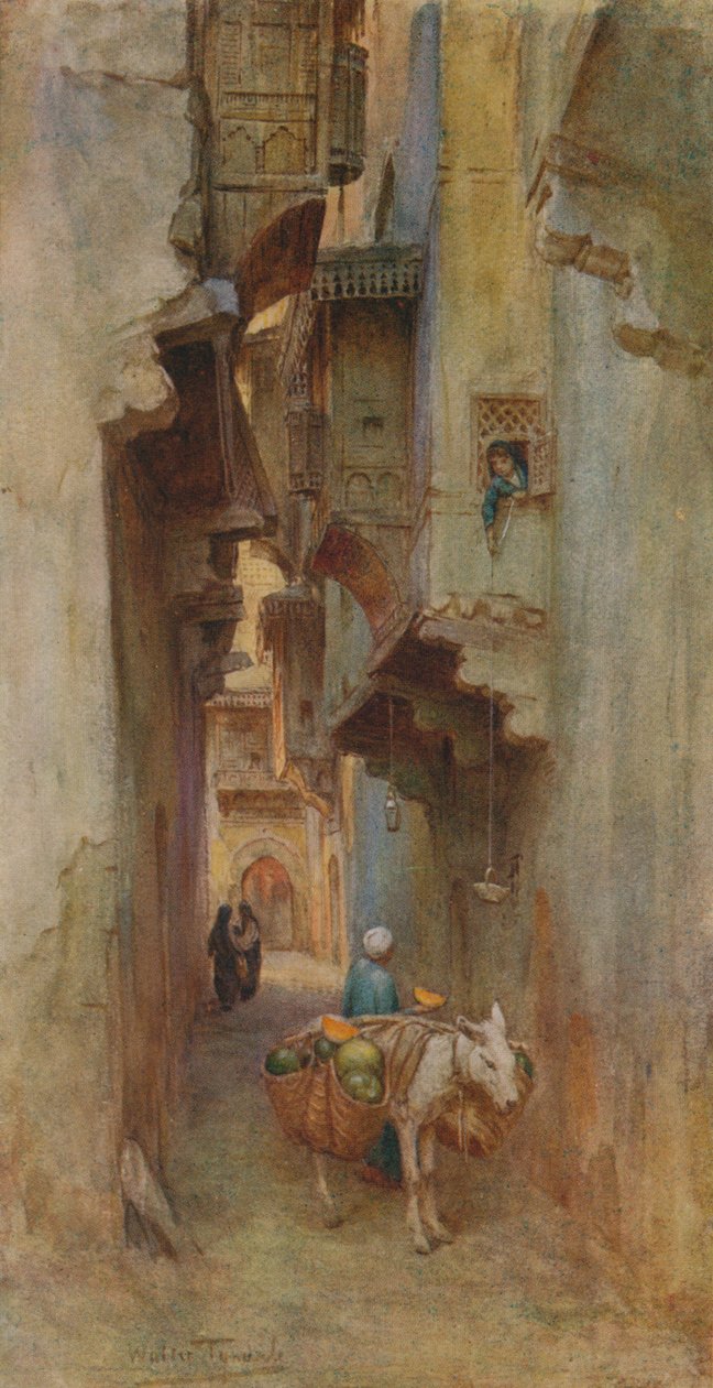西瓜卖方（c1905），1912年 作者 沃尔特·弗雷德里克·屋顶·廷代尔