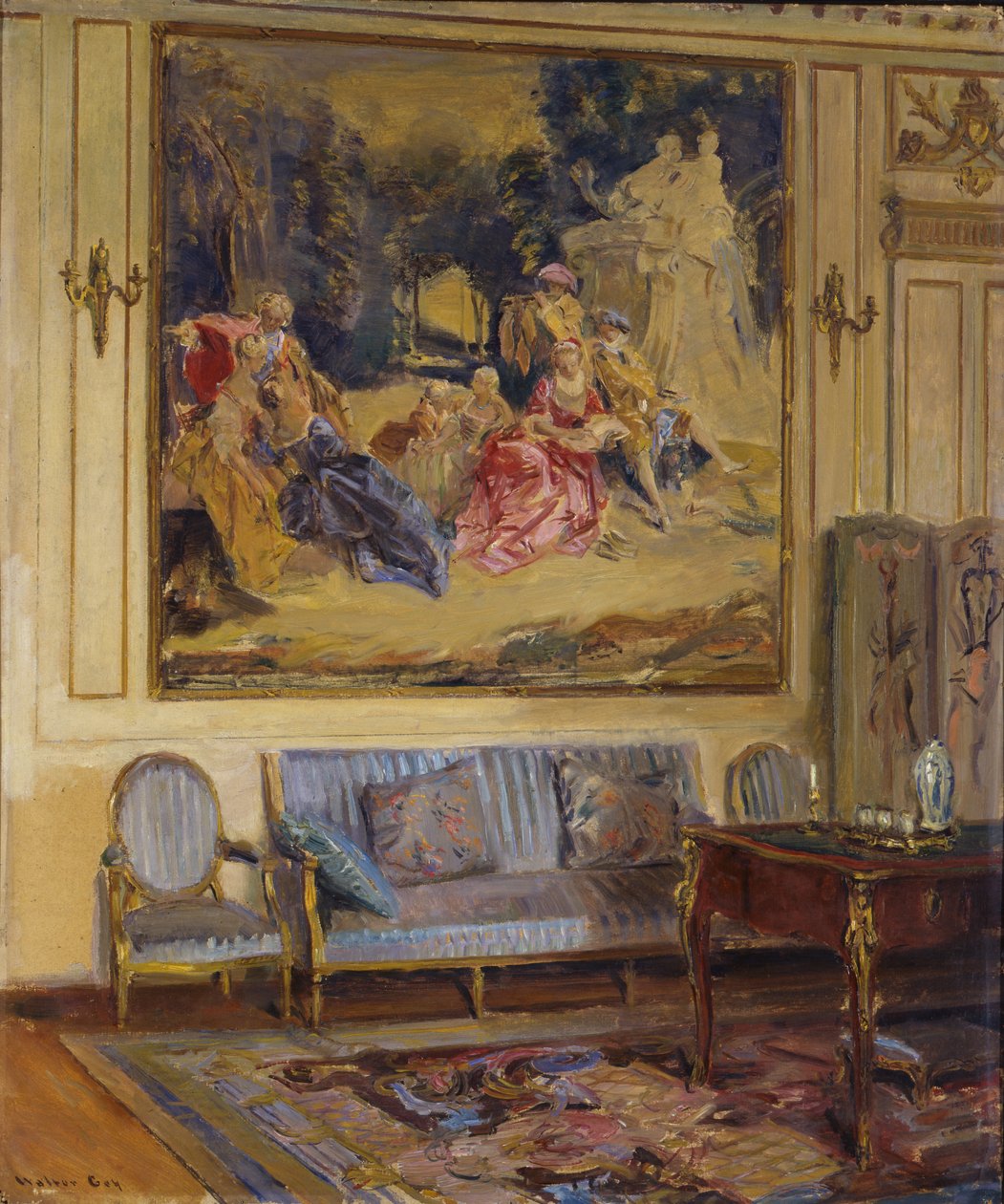 闺房，夏利斯城堡，1914年。 作者 沃尔特·盖伊
