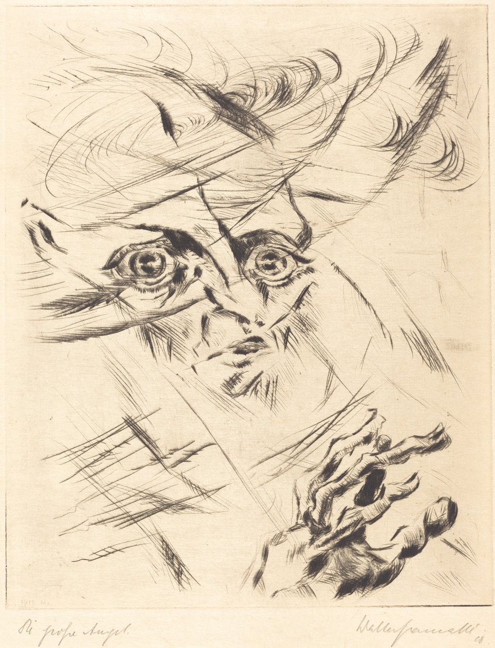 Die Grosse Angst 《大焦虑》，1918年。 作者 沃尔特·格拉马特