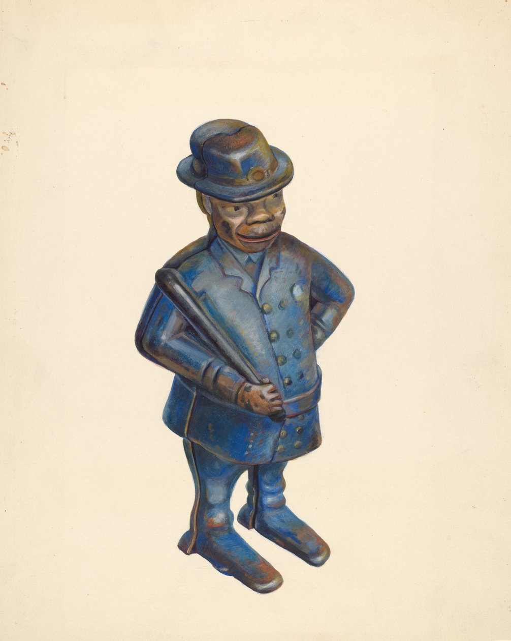 玩具银行。警察，约1939年。 作者 沃尔特·霍赫斯特拉瑟