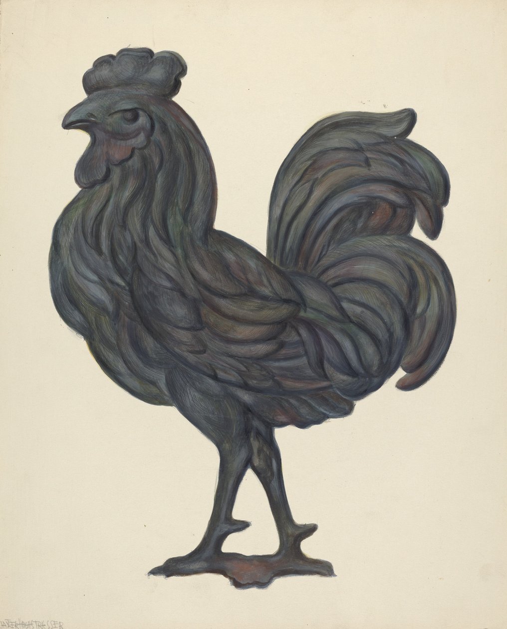 风向标，约1937年。 作者 沃尔特·霍赫斯特拉瑟