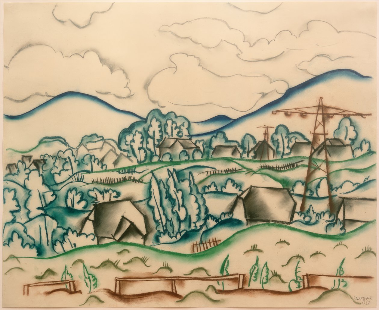 1928年在Sauerland 作者 沃尔特·奥菲