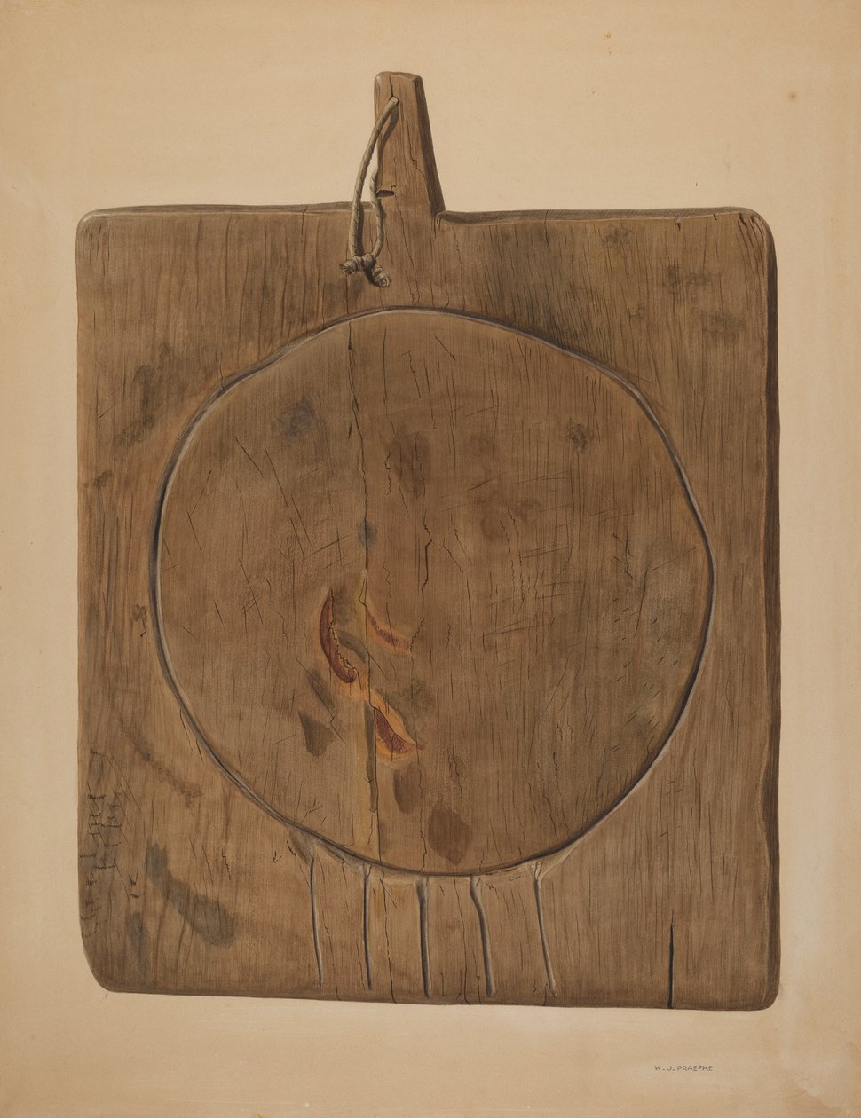 奶酪沥水板, 19351942. 作者 沃尔特·普拉夫克