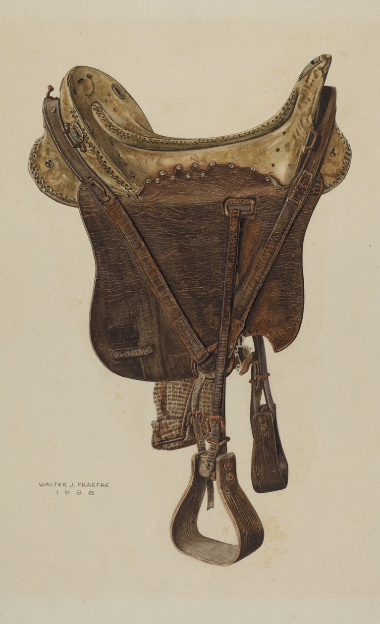 McLellan Saddle，1938年。 作者 沃尔特·普拉夫克