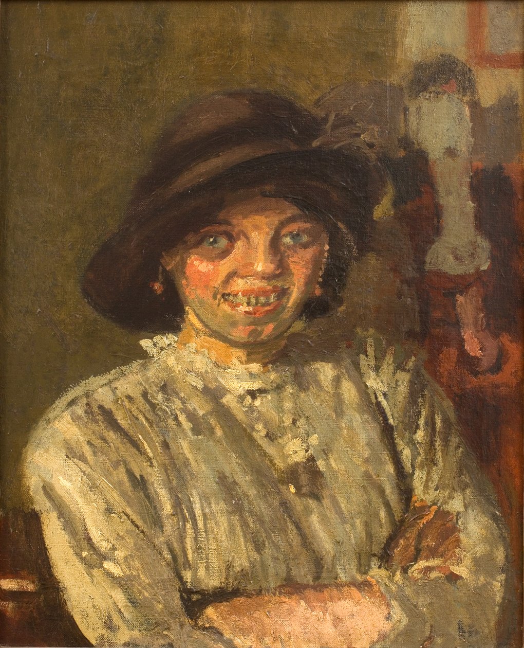 鸡，约 1914 年（布面油画） 作者 沃尔特·理查德·西克特