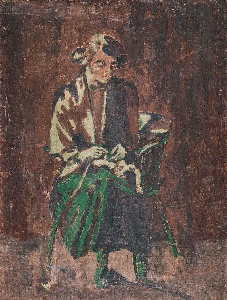 艾伦·西格特（Ellen Sickert），1920年代 作者 沃尔特·理查德·西克特