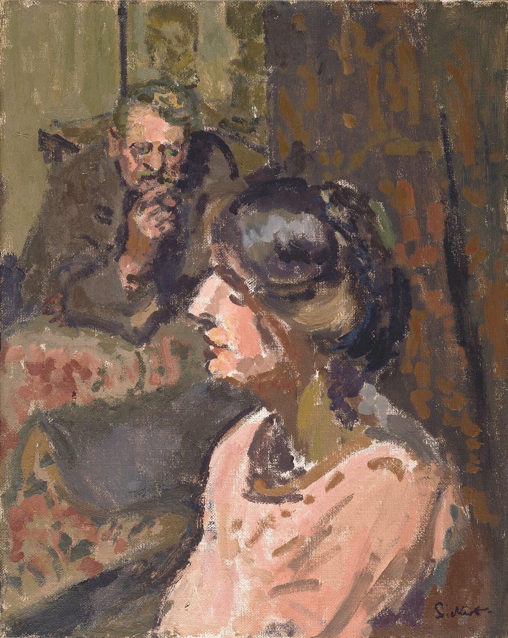 丈夫和玛丽，c.1912（布面油画） 作者 沃尔特·理查德·西克特