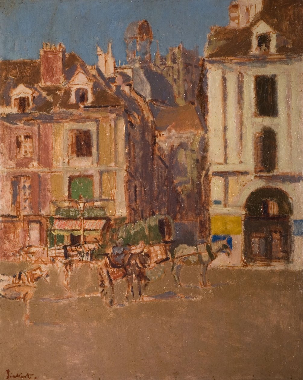 圣母院街和杜肯河畔，1902年。 作者 沃尔特·理查德·西克特