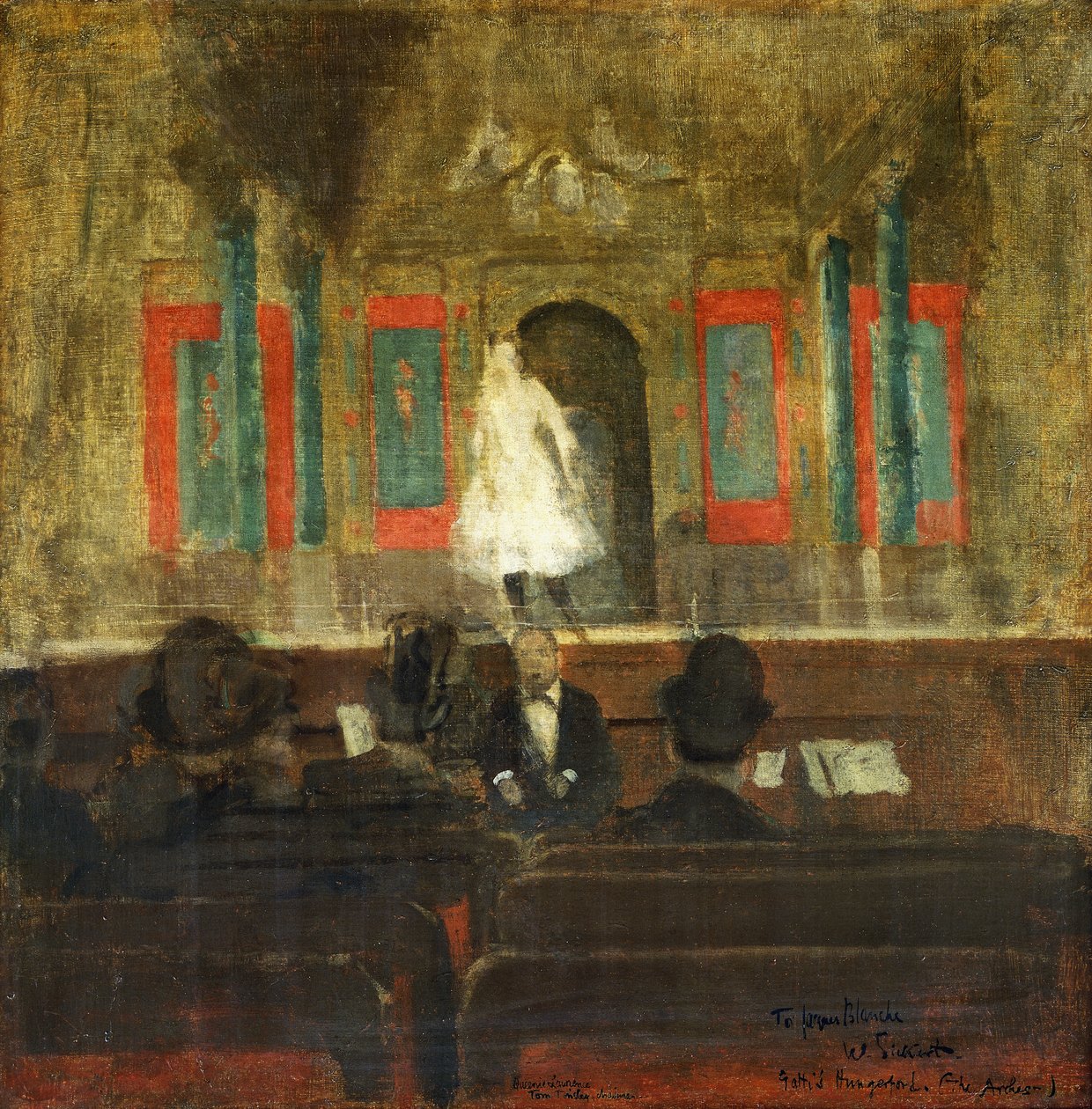 1888年，加蒂的舞台上的奎妮·劳伦斯（Queenie Lawrence） 作者 沃尔特·理查德·西克特
