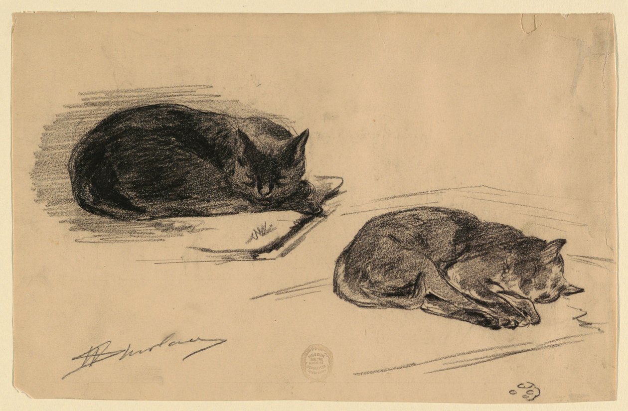 猫的研究 作者 沃尔特·斯劳（Walter Shirlaw）