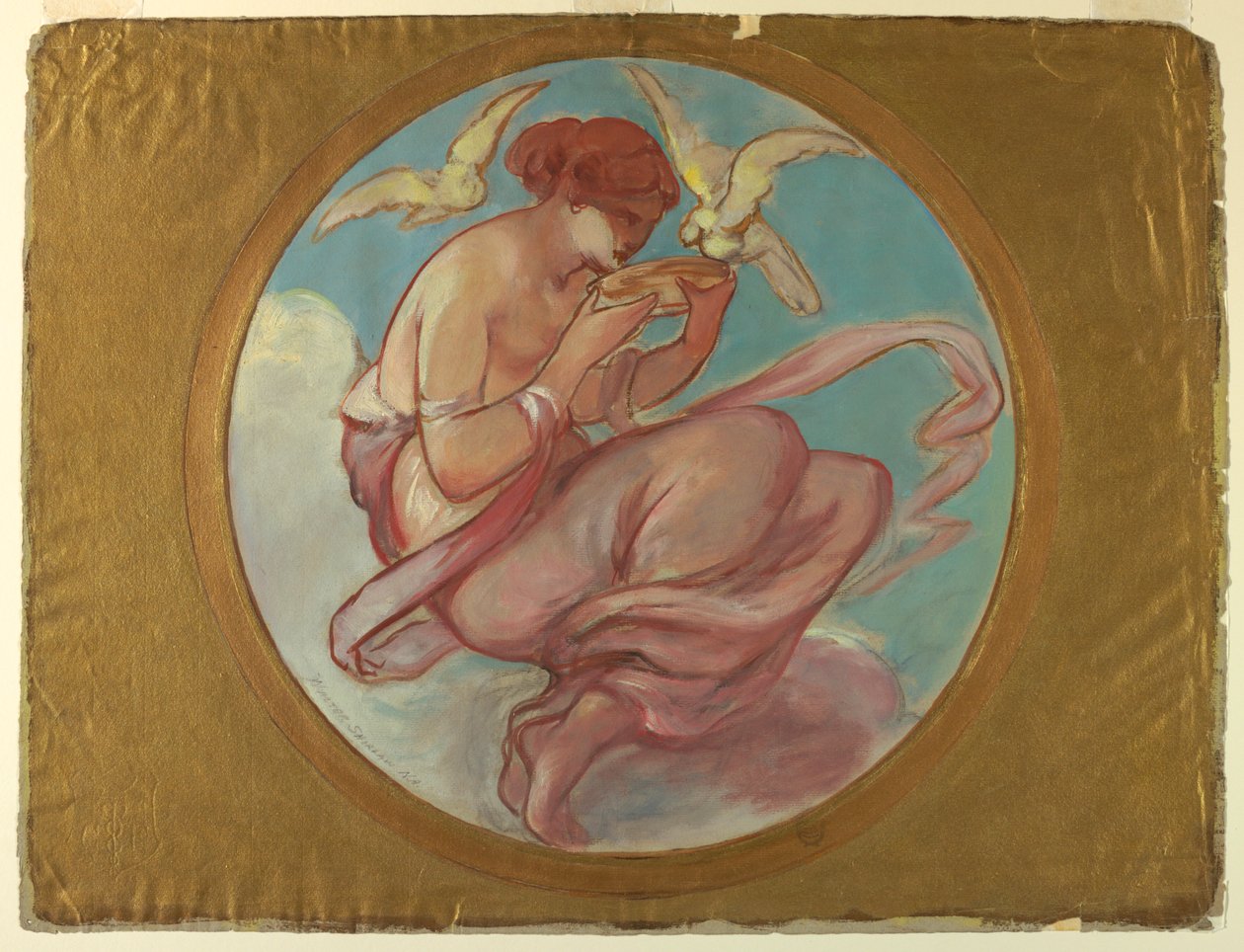 维纳斯（壁画设计） 作者 沃尔特·斯劳（Walter Shirlaw）