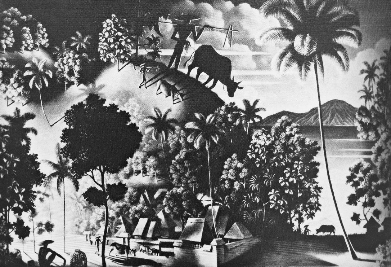 有牛影的风景 (Landschaft mit Shattenkuh) 作者 沃尔特间谍