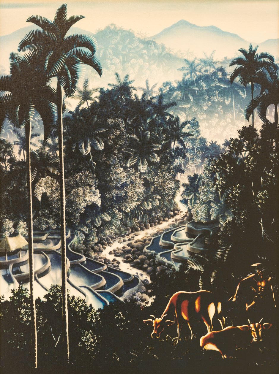 有牧人和奶牛的河流景观（Flusslandschaft mit Hirten und Kuehen） 作者 沃尔特间谍