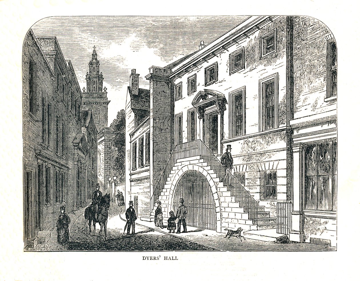 1857年重建的学院街染厂大厅 作者 沃尔特·桑伯里