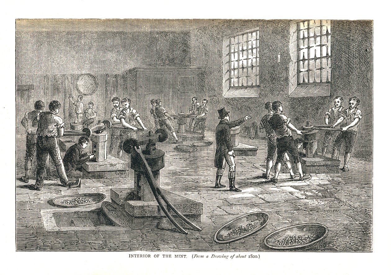 1878年左右的绘画中的薄荷内部 作者 沃尔特·桑伯里