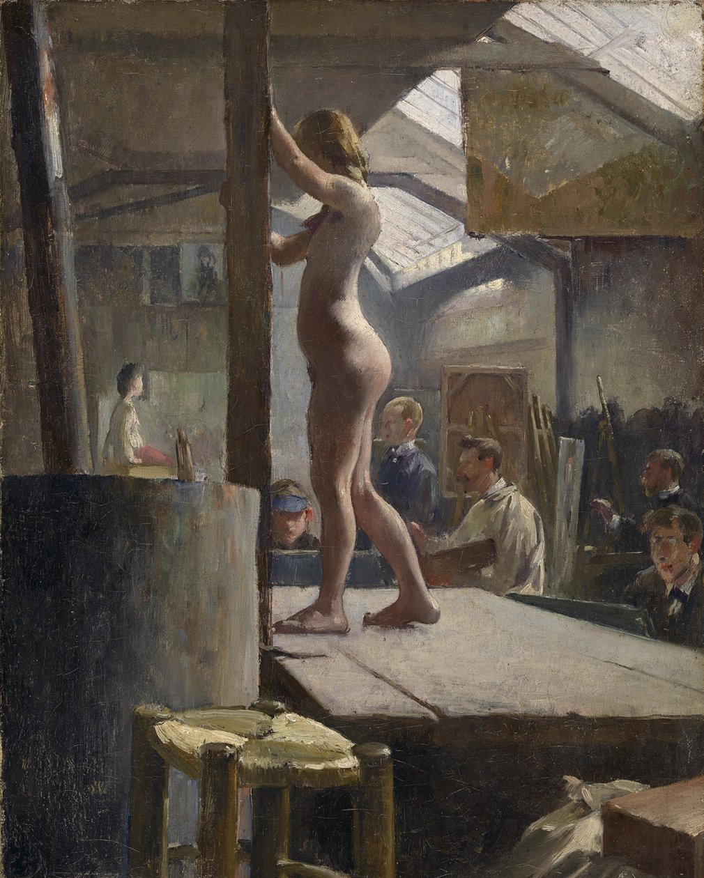 Life Class, Academie Julian - Walter Herbert Withers (1854-1914). Oil on canvas 作者 沃尔特·威瑟斯