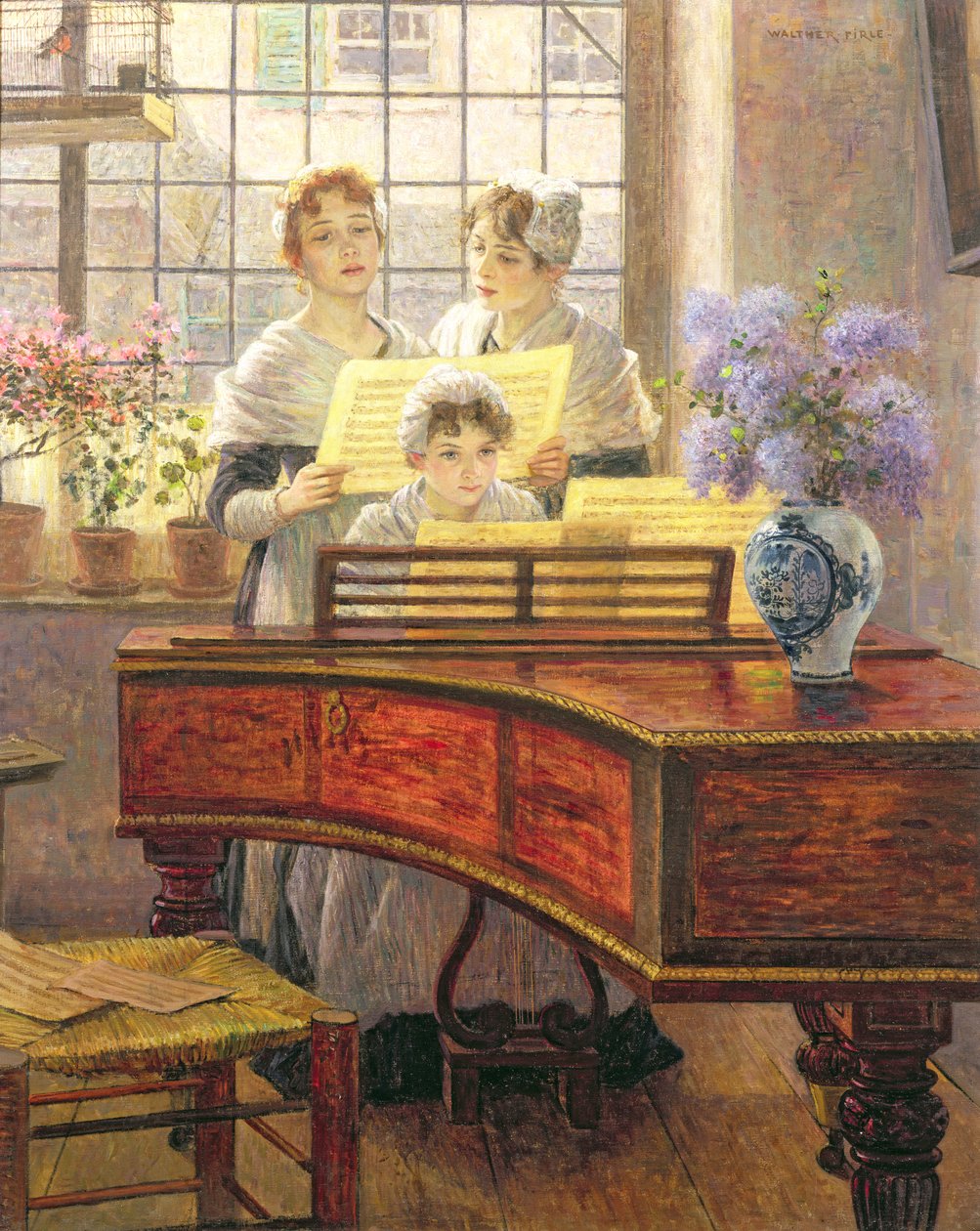 钢琴周围 作者 沃尔特·菲尔（Walther Firle）