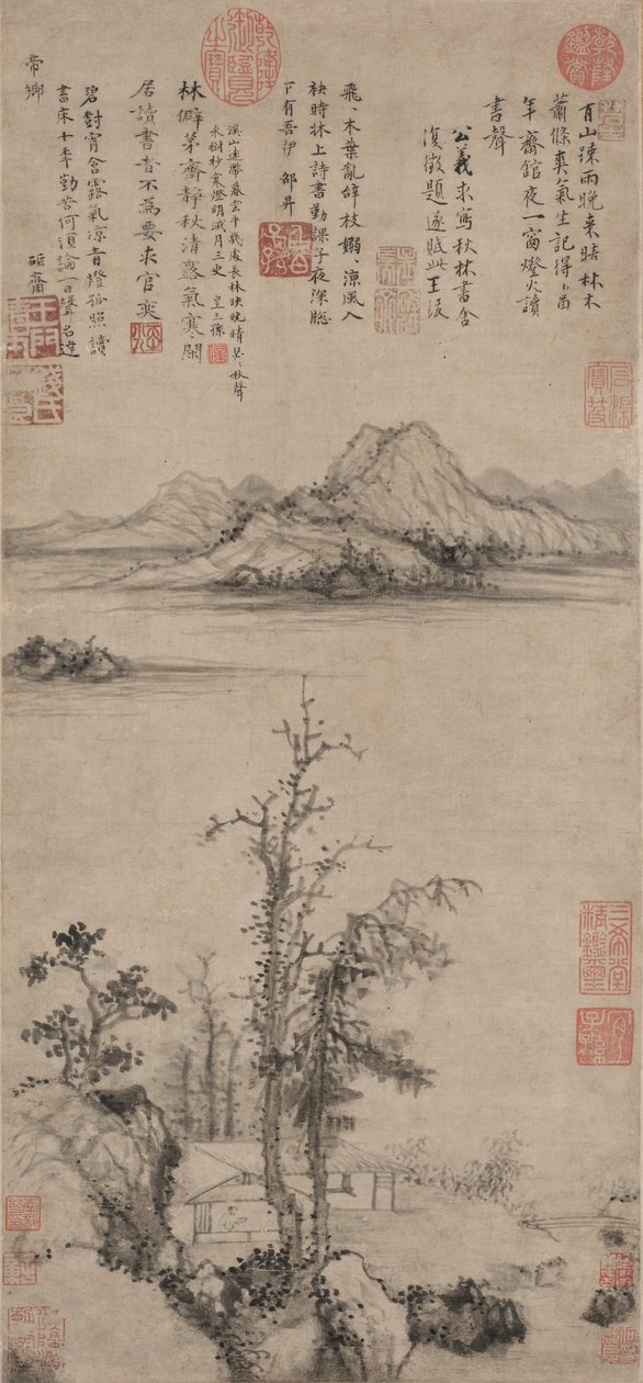 秋树掩映中的学者隐居地 作者 王福