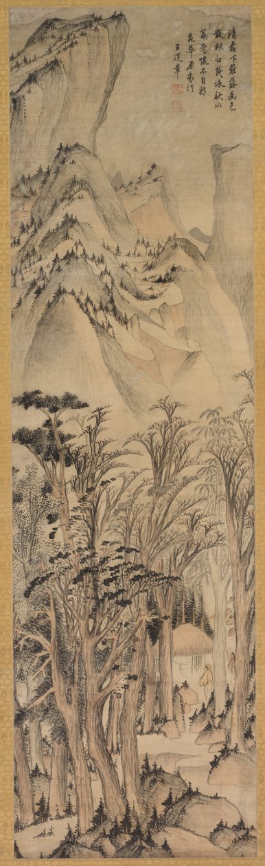 秋天森林的孤独色彩，16世纪上半叶。 作者 王建章