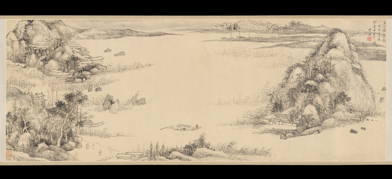 赠送三宝，1803年。 作者 王学浩