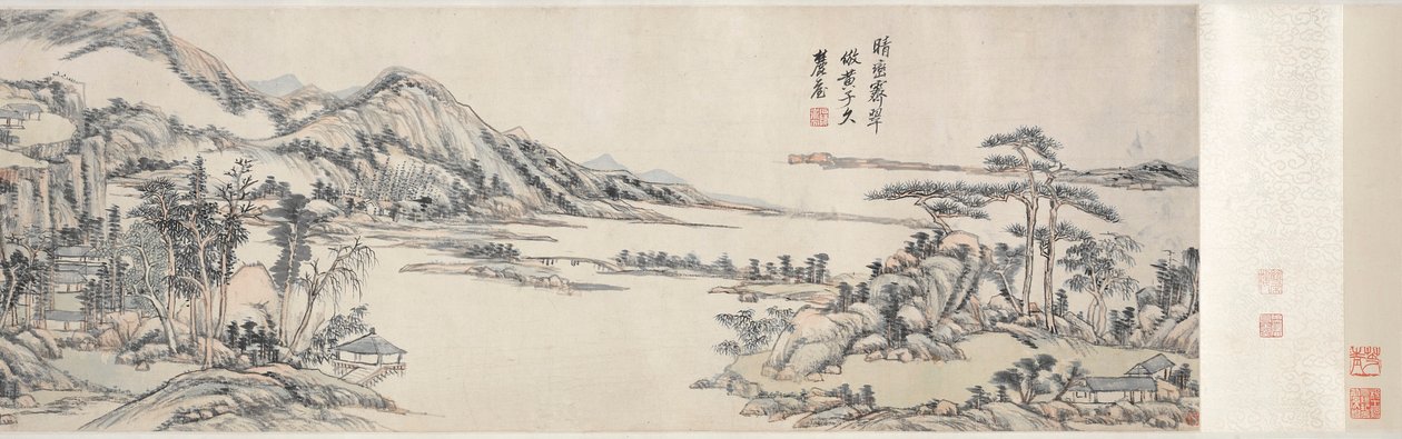 晴空下的绿峰：黄公望（1703-1708）。 作者 王元奇