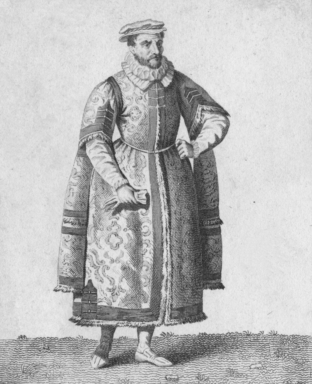 商人--1640年著名公民的服饰》，1807年 作者 沃伦