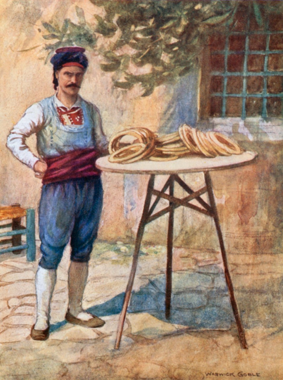Simit-Seller （彩色印刷） 作者 