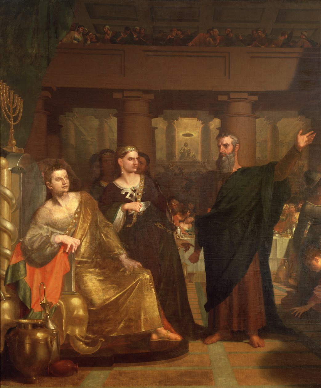 Belshazzars盛宴，1817-43（细节363406） 作者 华盛顿·奥尔斯顿