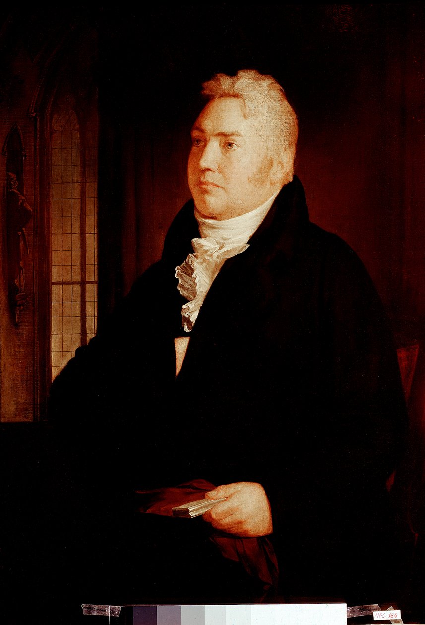 塞缪尔-泰勒-柯勒律治(1772 - 1834)英国诗人、评论家和哲学家的肖像画 归属于华盛顿-奥尔斯顿(1779-1843)19世纪伦敦，国家肖像画廊 作者 华盛顿·奥尔斯顿