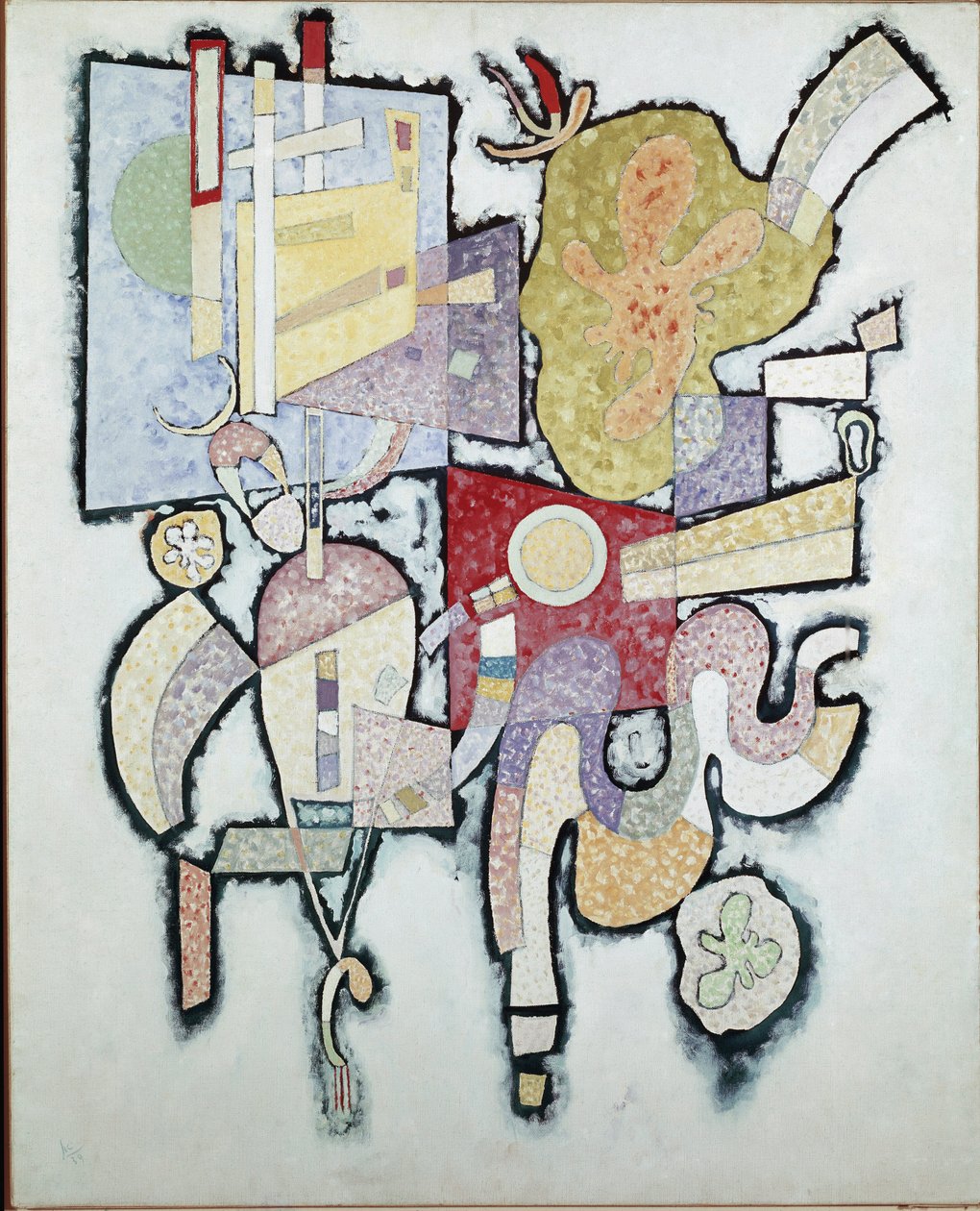 歧义 - 绘画由Vassily Kandinsky（或Wassily Kandinski或Kandinskij，1866-1944），1939年。巴黎，Musee National dArt Moderne，蓬皮杜艺术中心 作者 瓦西里·康定斯基
