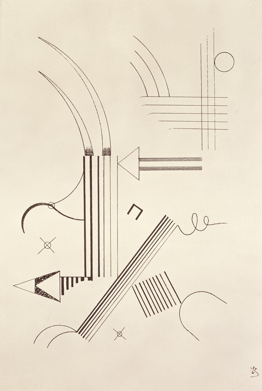 绘画，1933年 作者 瓦西里·康定斯基
