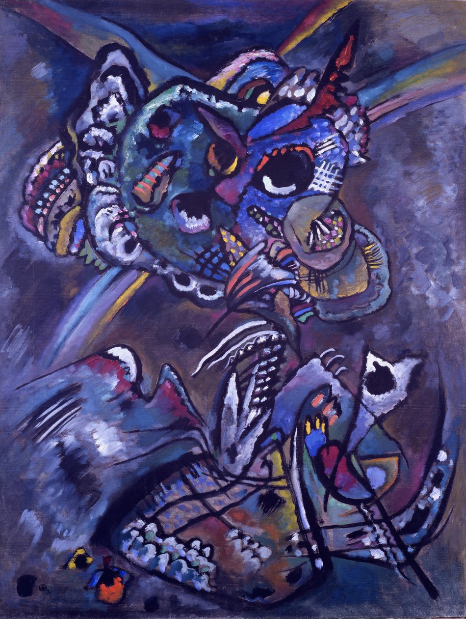 黄昏，1917年 作者 瓦西里·康定斯基