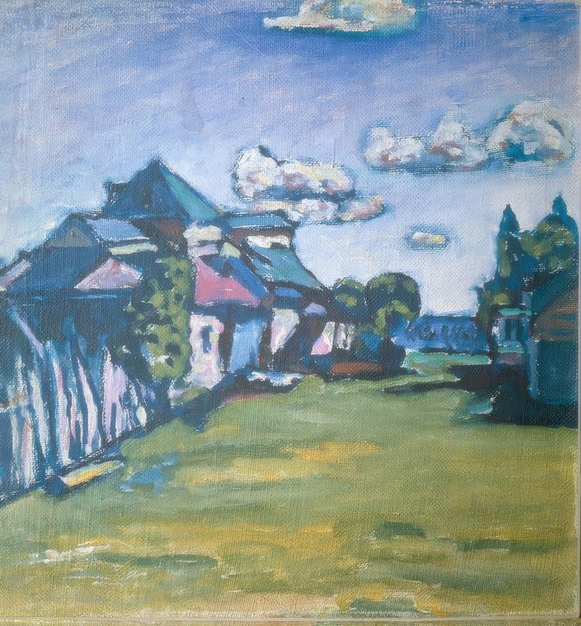 房屋景观 作者 瓦西里·康定斯基