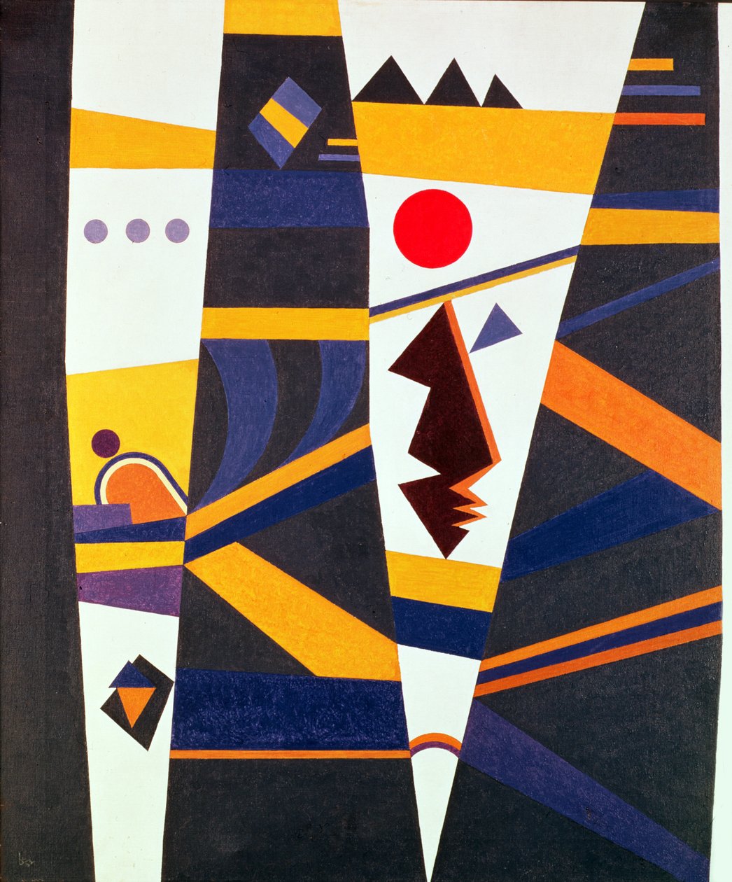 联络，1932年 作者 瓦西里·康定斯基
