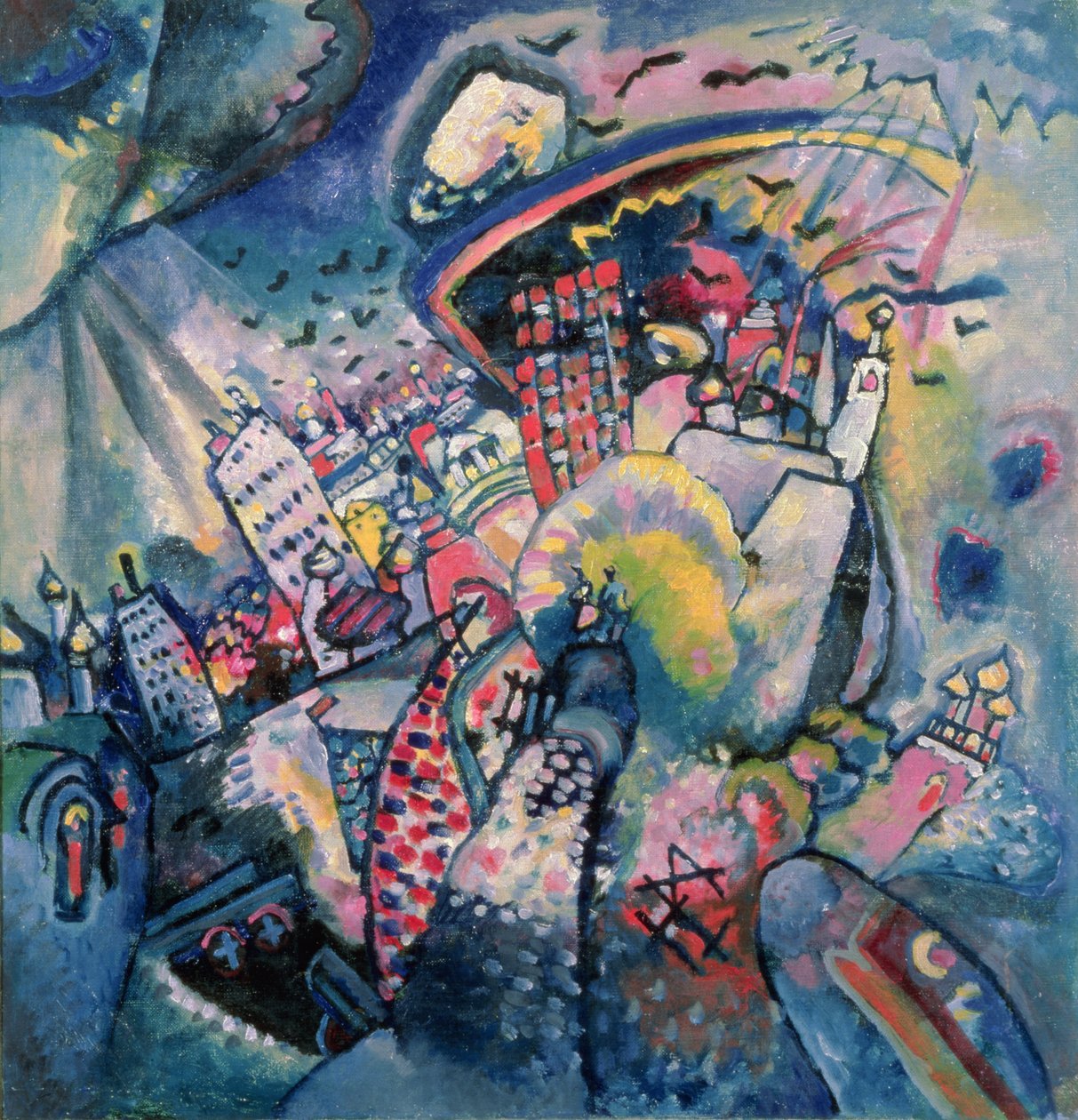 莫斯科一世，1916年 作者 瓦西里·康定斯基