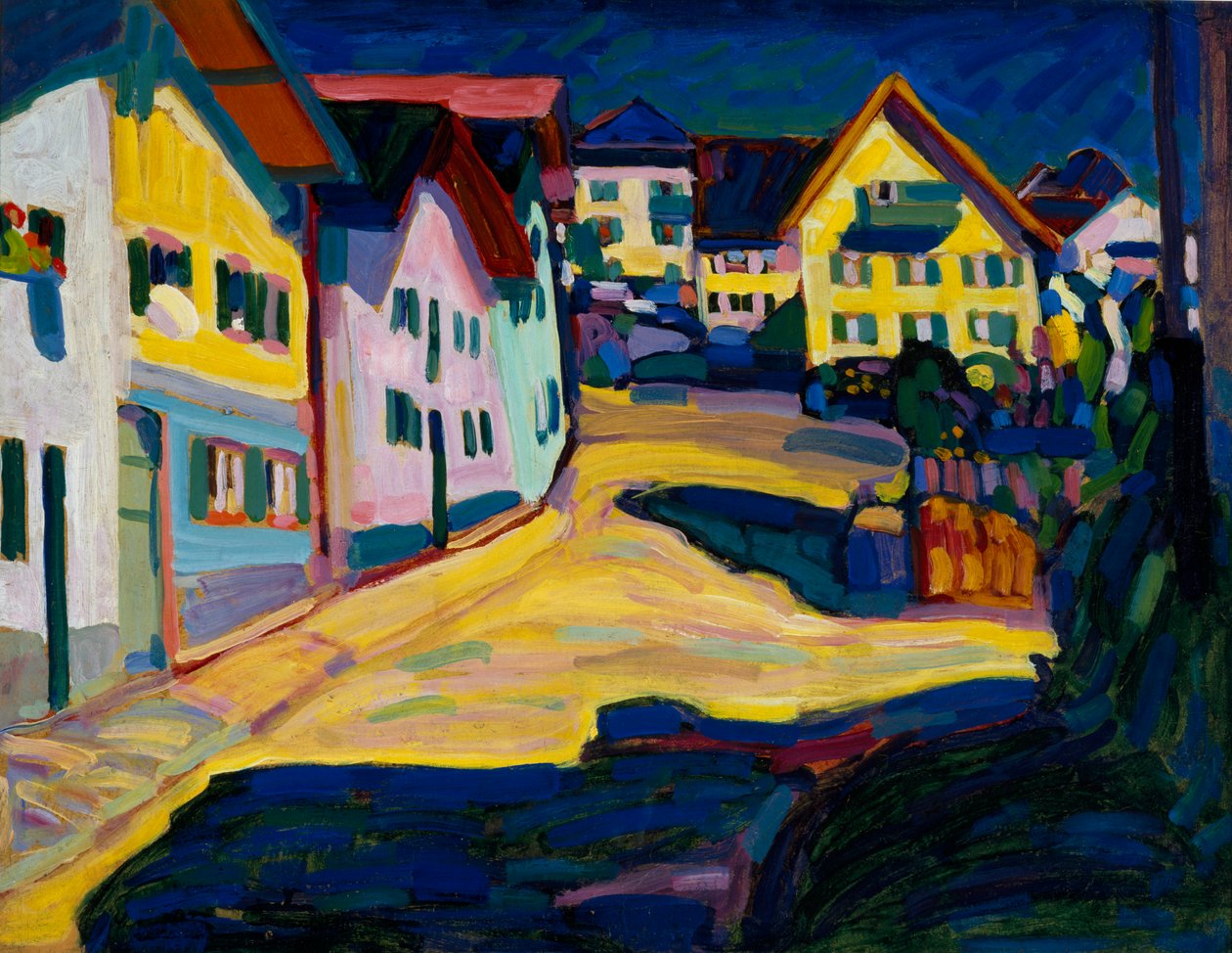 Murnau，Burggrabenstrasse 作者 瓦西里·康定斯基
