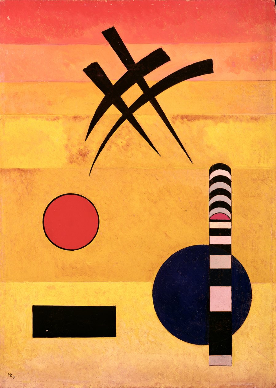 标志，1926年（石油） 作者 瓦西里·康定斯基