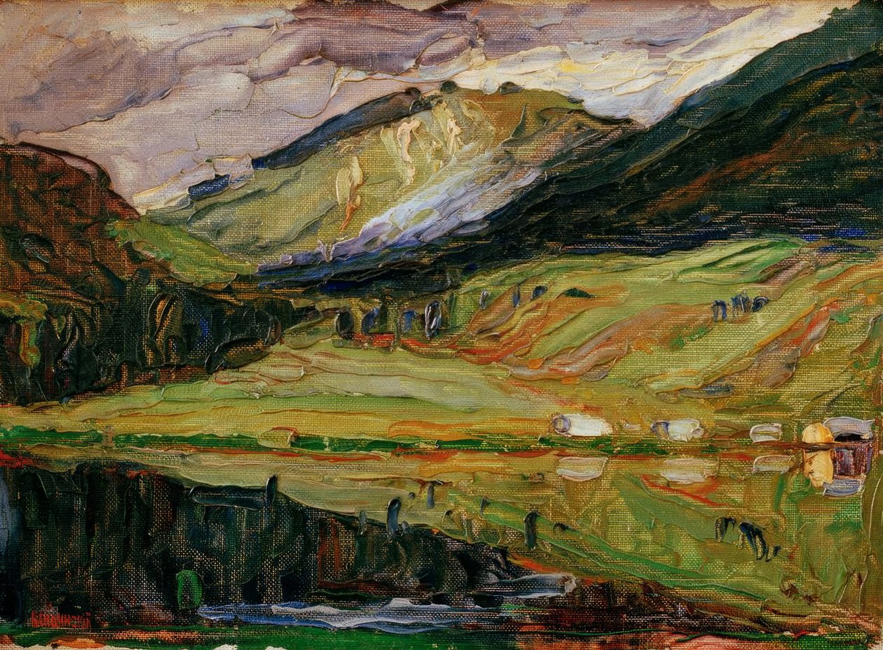 的Spitzingsee 作者 瓦西里·康定斯基