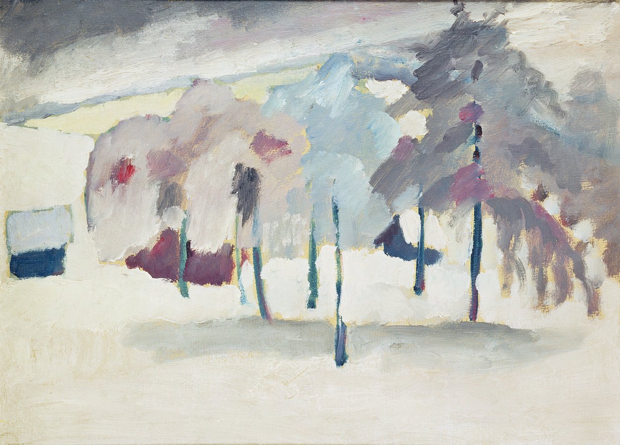 研究Murnau V，c.1910 作者 瓦西里·康定斯基