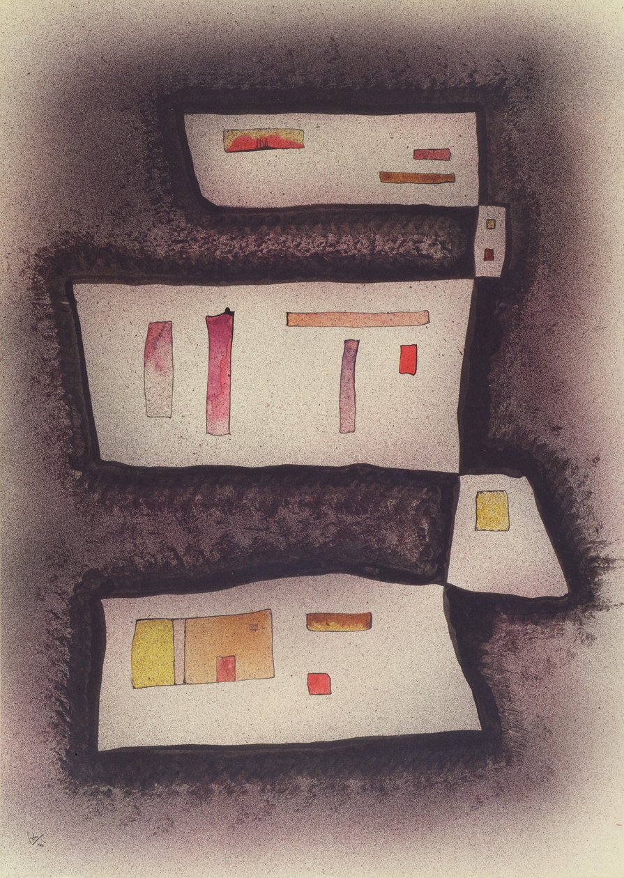行为，1931（wc） 作者 瓦西里·康定斯基