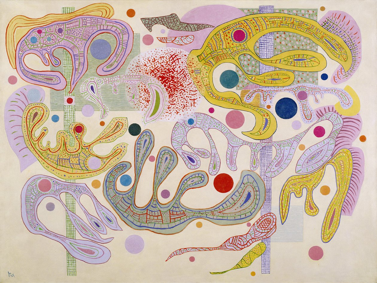 反复无常的形式Formes capricieuses，1937年 作者 瓦西里·康定斯基