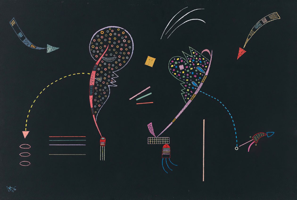 Deux Côtes, 1938年。 作者 瓦西里·康定斯基